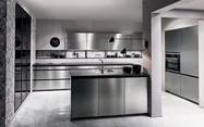 Nobilia SPA Inox Lacklaminat, Stahl gebürstet Nachbildung 4