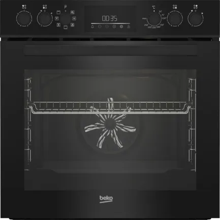 Nobilia SPA BEKO Cuisinière encastrable BBUM113N2B avec hydrolyse, Noir BBUM113N2B 0