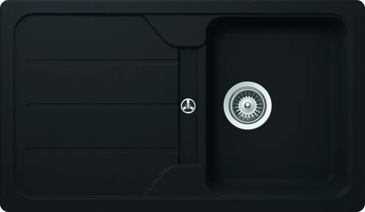 Nobilia SPA SCHOCK : Evier à encastrer Formhaus D-100, en CRISTALITE®, Onyx 87324 0