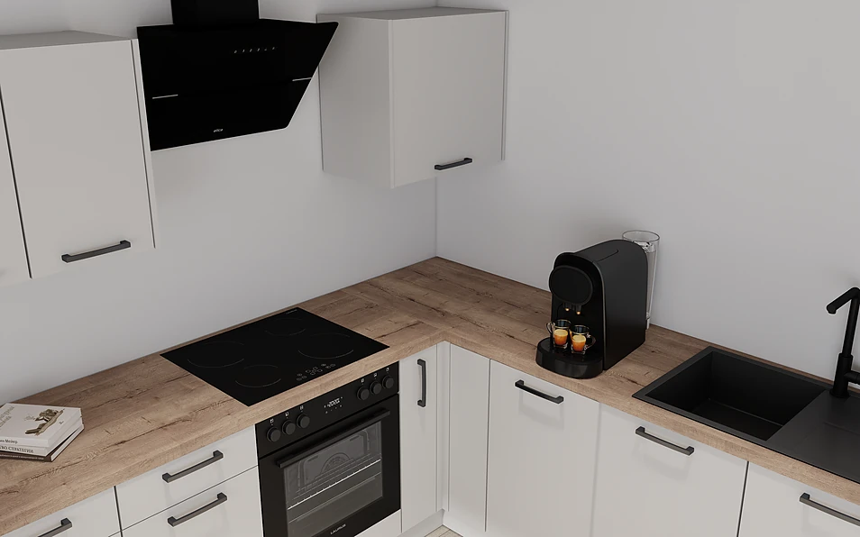 Nobilia SPA Eckküche 233 cm x 288 cm nobi smart Komfort Coohom 2