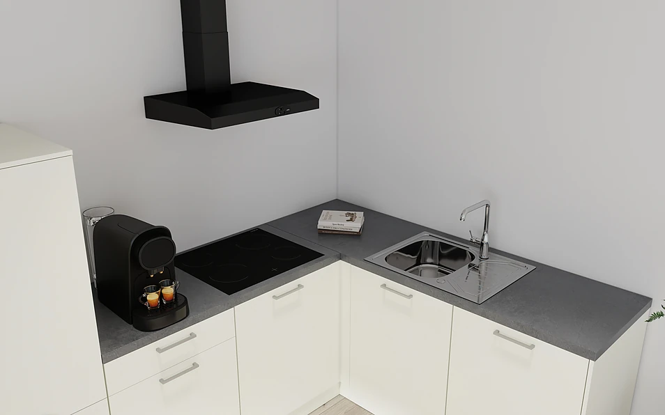 Nobilia SPA Hoekkeuken 295 cm x 185 cm nobi smart Basis Coohom 2