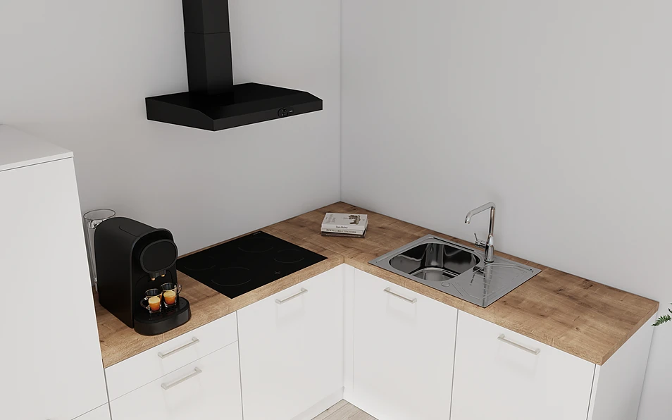 Nobilia SPA Hoekkeuken 295 cm x 185 cm nobi smart Basis Coohom 2