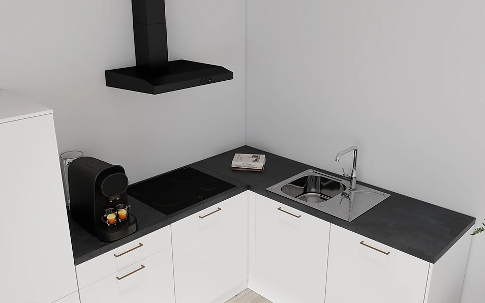 Nobilia SPA Hoekkeuken 295 cm x 185 cm nobi smart Basis Coohom 2