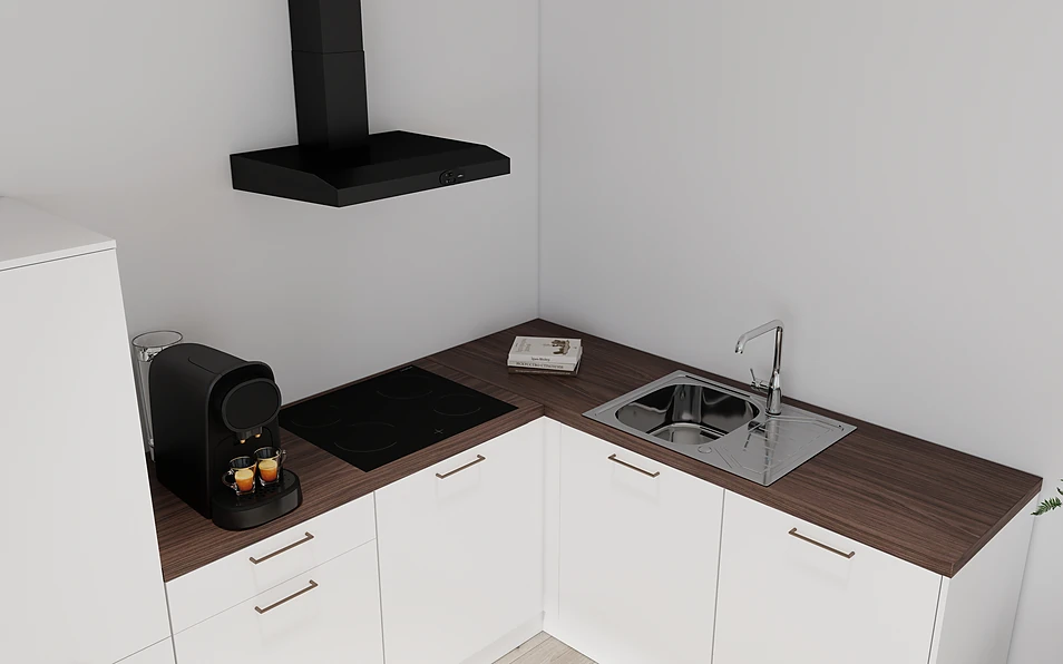 Nobilia SPA Hoekkeuken 295 cm x 185 cm nobi smart Basis Coohom 2