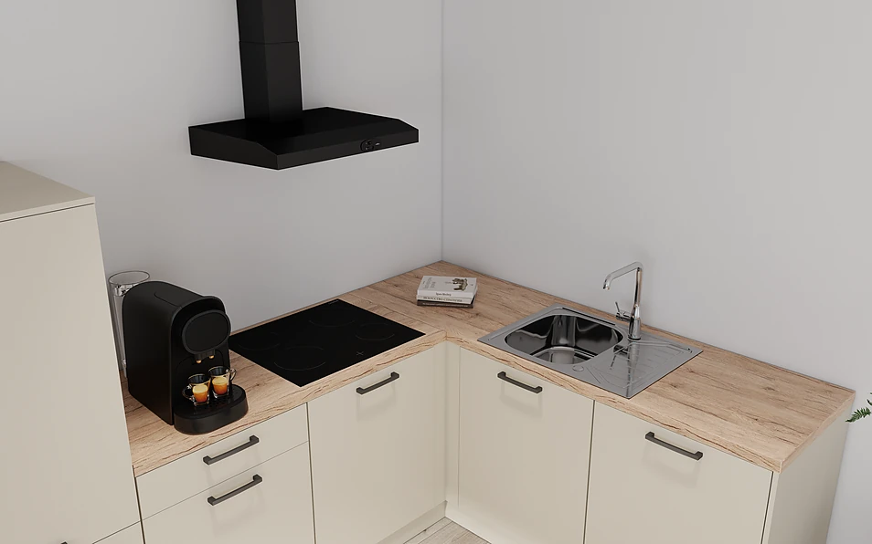 Nobilia SPA Cuisine d'angle 295 cm x 185 cm nobi smart Base Coohom 2