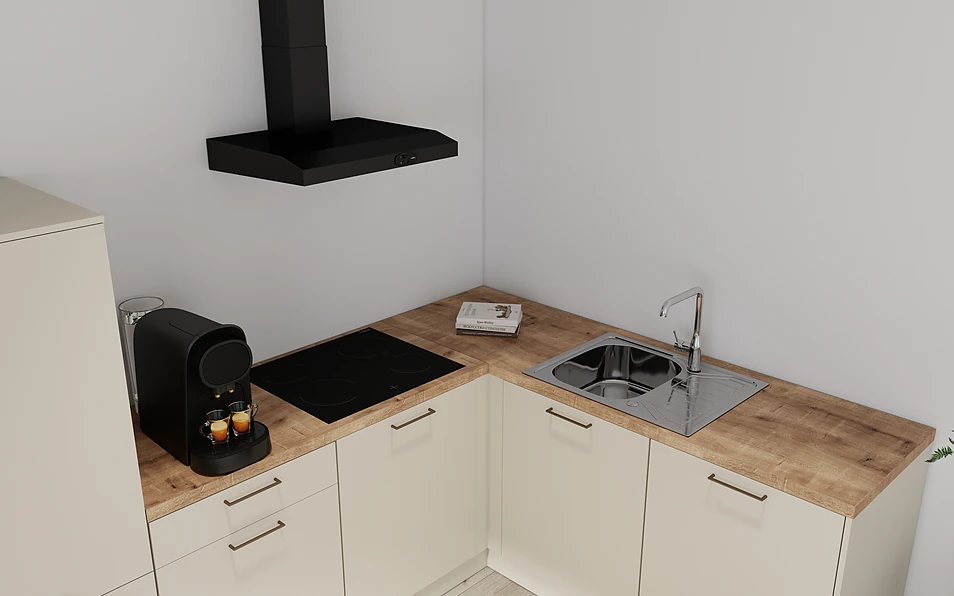 Nobilia SPA Hoekkeuken 295 cm x 185 cm nobi smart Basis Coohom 2