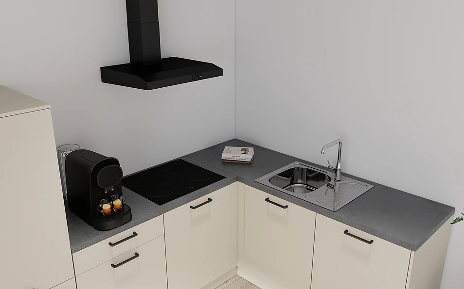 Nobilia SPA Hoekkeuken 295 cm x 185 cm nobi smart Basis Coohom 2
