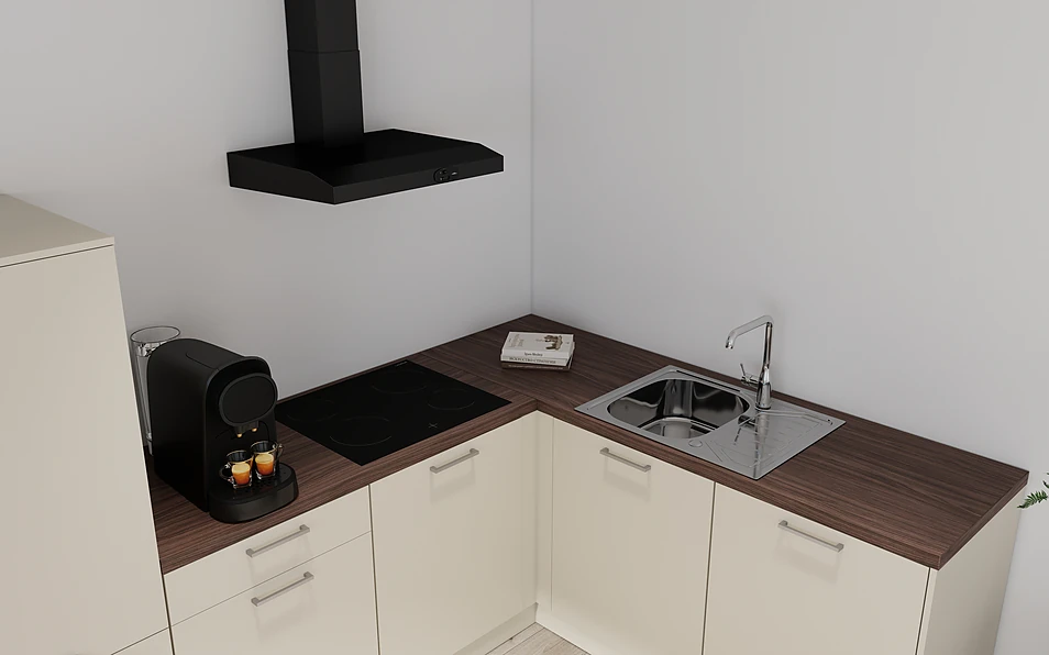 Nobilia SPA Hoekkeuken 295 cm x 185 cm nobi smart Basis Coohom 2