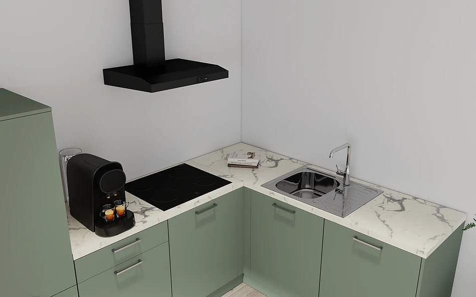 Nobilia SPA Cuisine d'angle 295 cm x 185 cm nobi smart Base Coohom 2