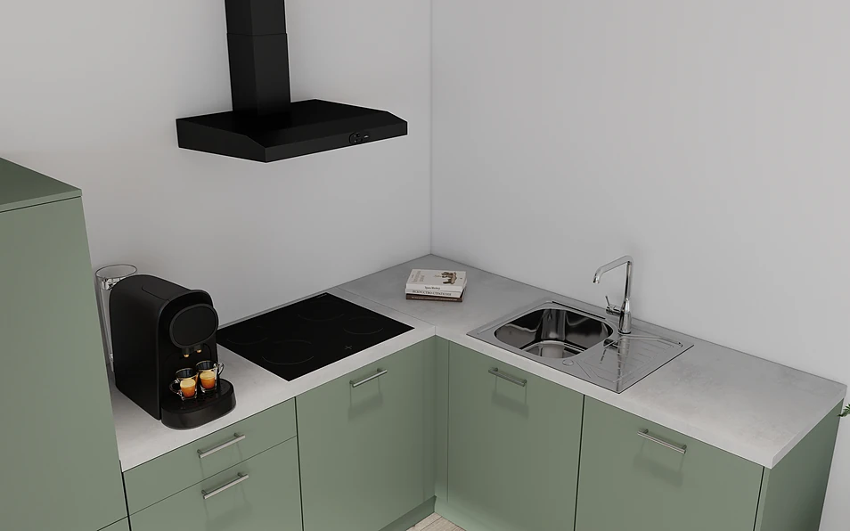 Nobilia SPA Cuisine d'angle 295 cm x 185 cm nobi smart Base Coohom 2