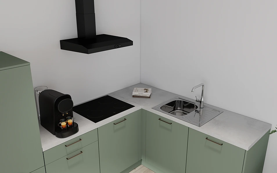 Nobilia SPA Eckküche 295 cm x 185 cm nobi smart Basis KPS.MAX web 2