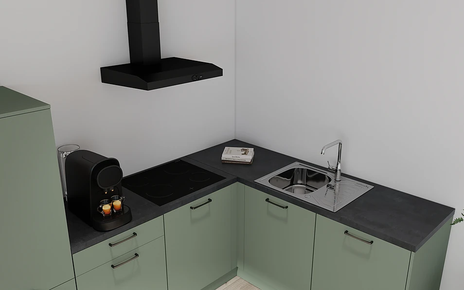 Nobilia SPA Hoekkeuken 295 cm x 185 cm nobi smart Basis Coohom 2