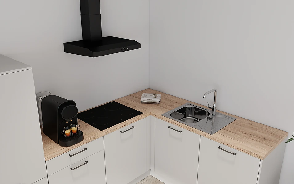Nobilia SPA Eckküche 295 cm x 185 cm nobi smart Basis Coohom 2