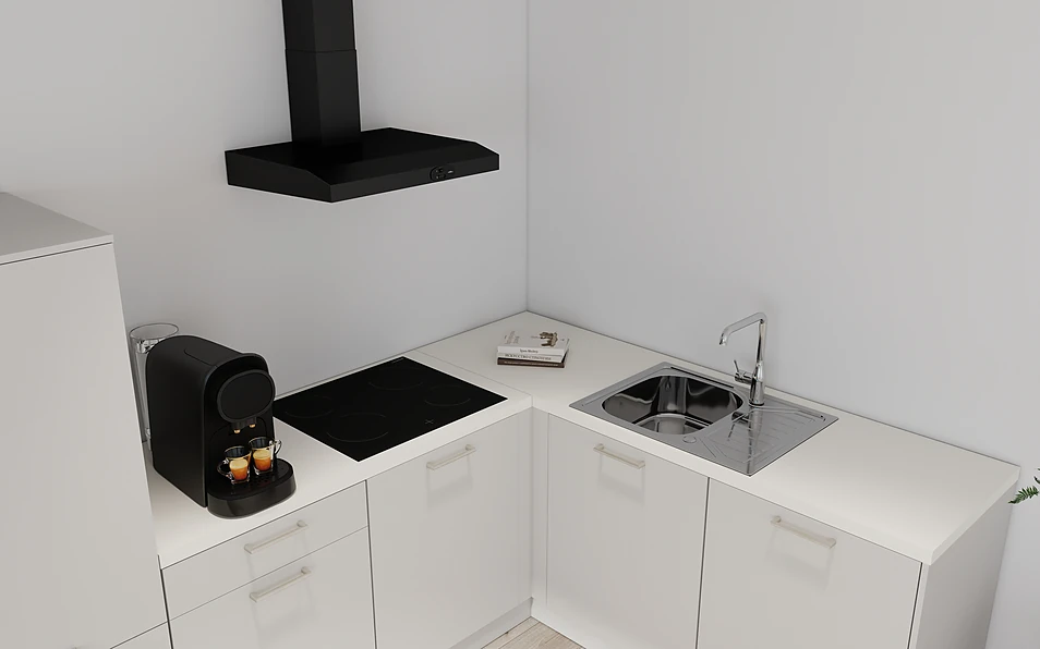 Nobilia SPA Hoekkeuken 295 cm x 185 cm nobi smart Basis Coohom 2