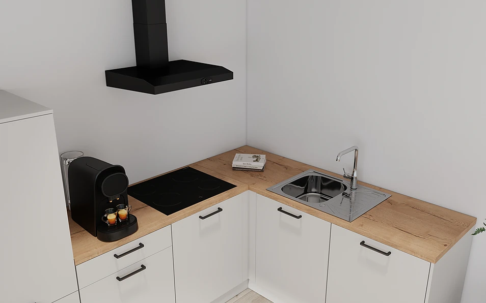 Nobilia SPA Hoekkeuken 295 cm x 185 cm nobi smart Basis Coohom 2