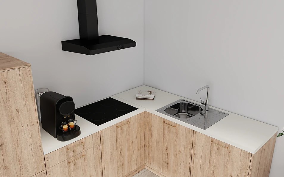 Nobilia SPA Eckküche 295 cm x 185 cm nobi smart Basis Coohom 2