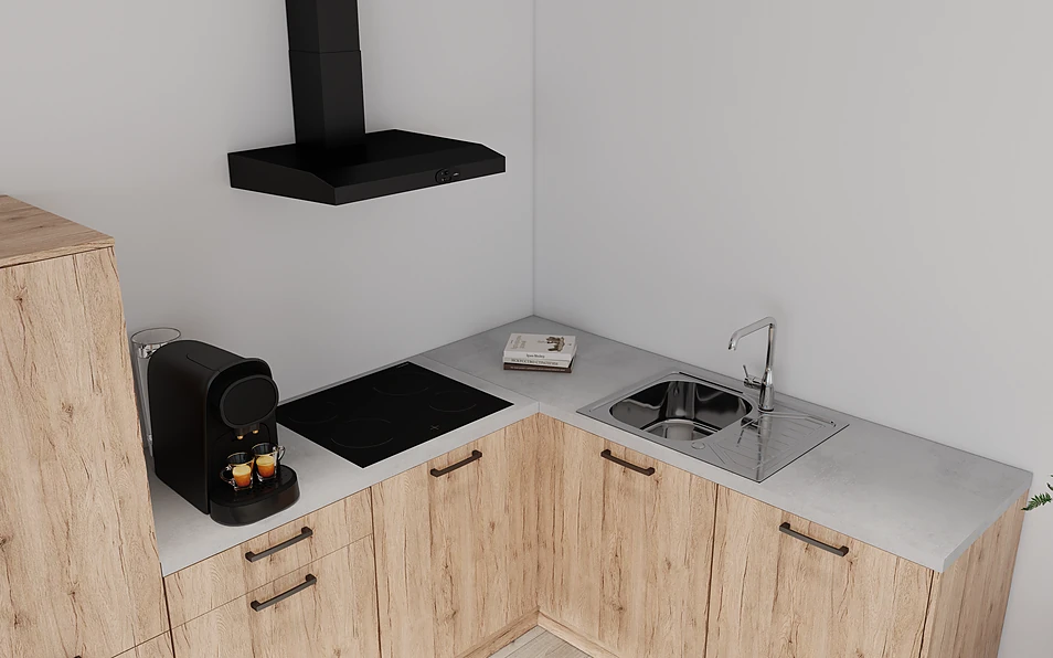 Nobilia SPA Cuisine d'angle 295 cm x 185 cm nobi smart Base Coohom 2