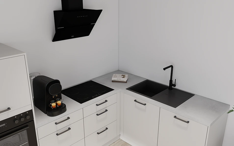 Nobilia SPA Eckküche 299 cm x 187 cm nobi smart Komfort KPS.MAX web 2