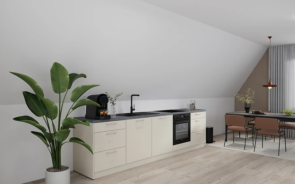 Nobilia SPA Küchenzeile 304 cm nobi smart Komfort Coohom 1