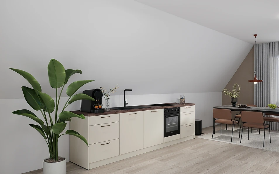 Nobilia SPA Küchenzeile 304 cm nobi smart Komfort Coohom 1