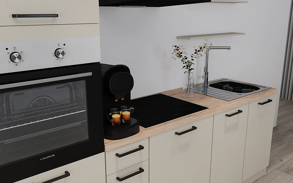 Nobilia SPA Küchenzeile 315 cm nobi smart Basis Coohom 2