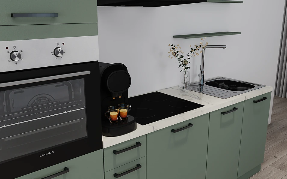 Nobilia SPA Küchenzeile 315 cm nobi smart Basis Coohom 2