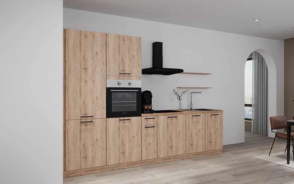 Nobilia SPA Cuisine linéaire 315 cm nobi smart Base Coohom 1