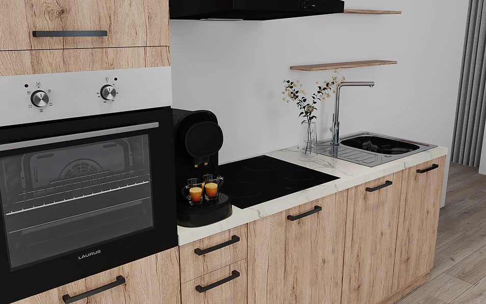 Nobilia SPA Küchenzeile 315 cm nobi smart Basis Coohom 2