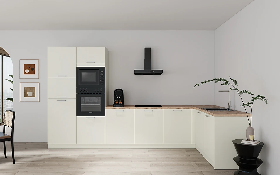 Nobilia SPA Eckküche 365 cm x 185 cm nobi smart Basis Coohom 0