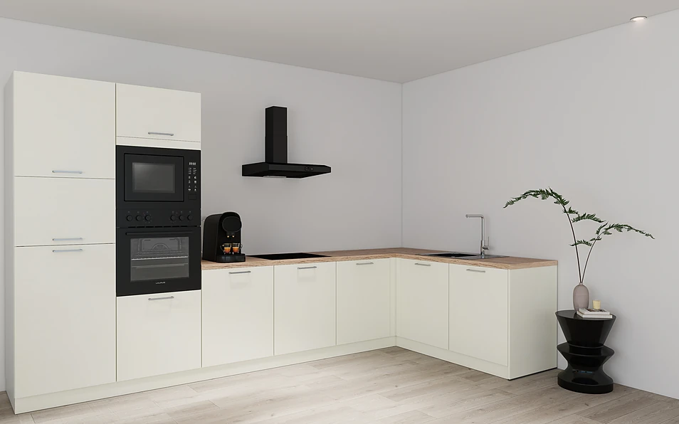 Nobilia SPA Eckküche 365 cm x 185 cm nobi smart Basis Coohom 1