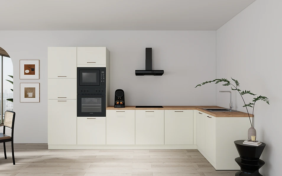 Nobilia SPA Eckküche 365 cm x 185 cm nobi smart Basis Coohom 0