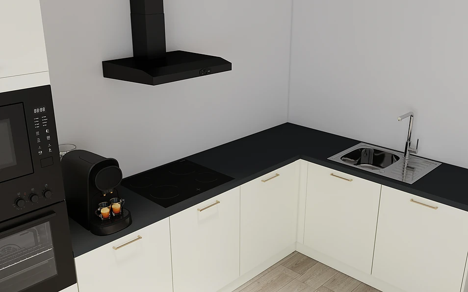 Nobilia SPA Eckküche 365 cm x 185 cm nobi smart Basis Coohom 2