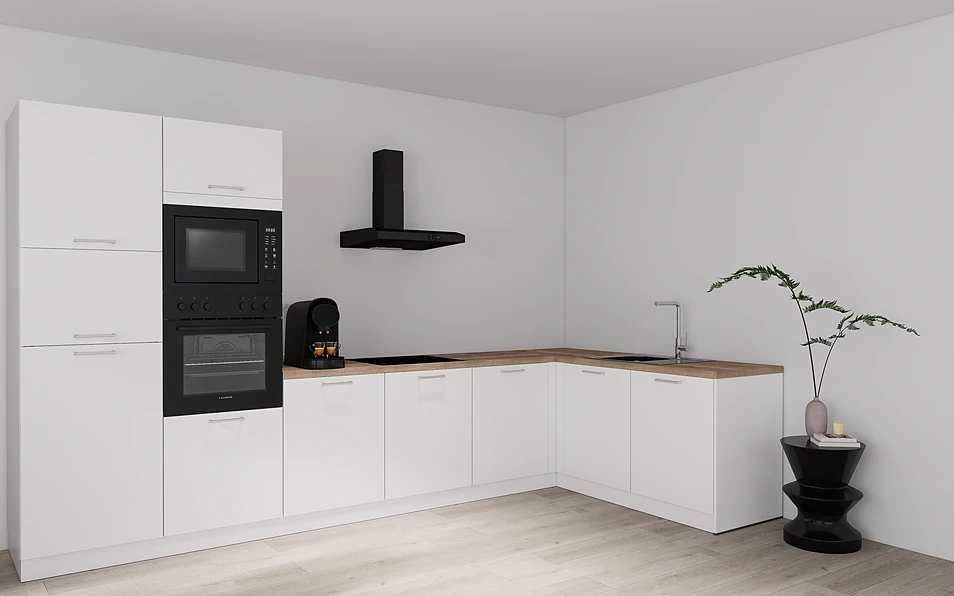 Nobilia SPA Eckküche 365 cm x 185 cm nobi smart Basis Coohom 1