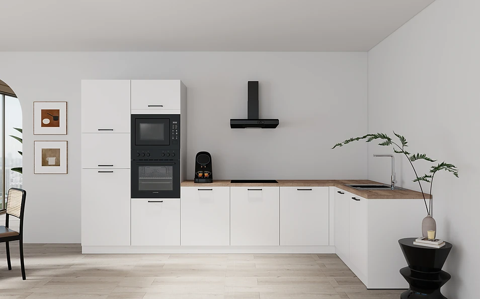 Nobilia SPA Eckküche 365 cm x 185 cm nobi smart Basis Coohom 0