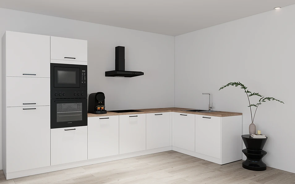 Nobilia SPA Eckküche 365 cm x 185 cm nobi smart Basis Coohom 1