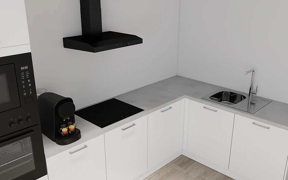 Nobilia SPA Cuisine d'angle 365 cm x 185 cm nobi smart Base Coohom 2