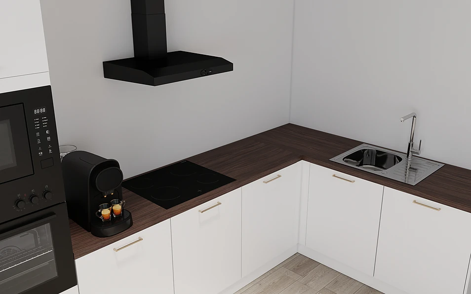 Nobilia SPA Hoekkeuken 365 cm x 185 cm nobi smart Basis Coohom 2