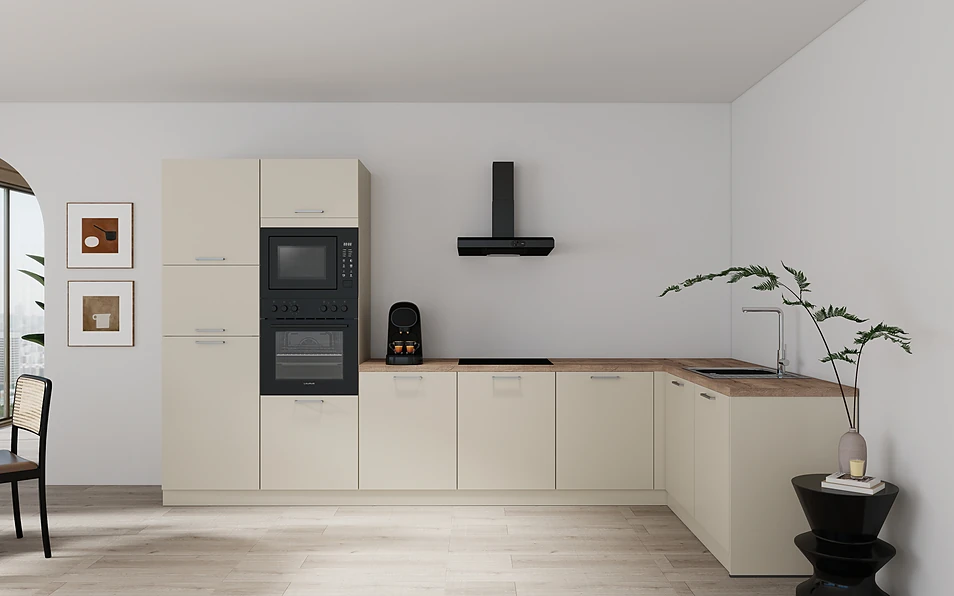 Nobilia SPA Eckküche 365 cm x 185 cm nobi smart Basis Coohom 0