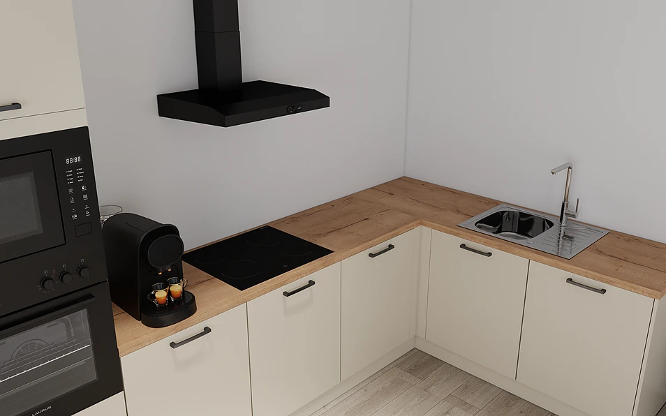 Nobilia SPA Cuisine d'angle 365 cm x 185 cm nobi smart Base Coohom 2
