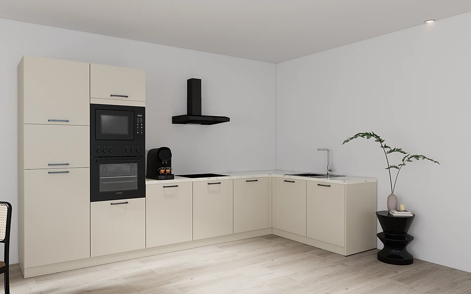 Nobilia SPA Eckküche 365 cm x 185 cm nobi smart Basis Coohom 1