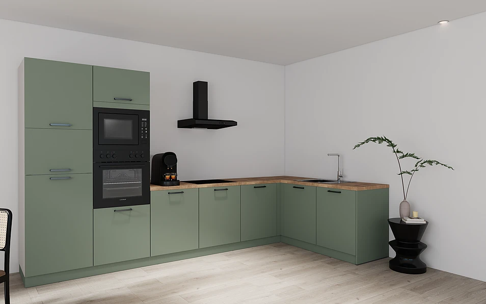 Nobilia SPA Cuisine d'angle 365 cm x 185 cm nobi smart Base Coohom 1