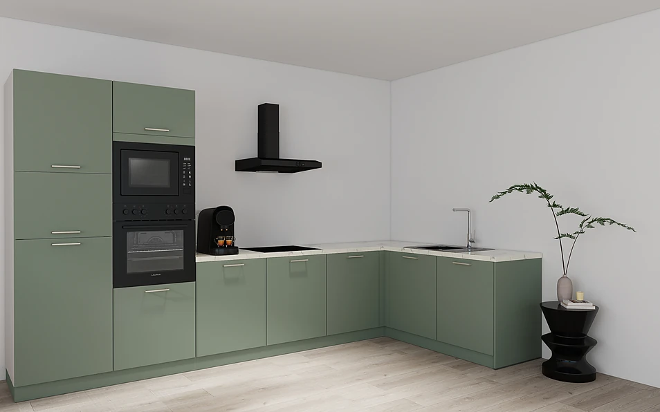 Nobilia SPA Eckküche 365 cm x 185 cm nobi smart Basis Coohom 1