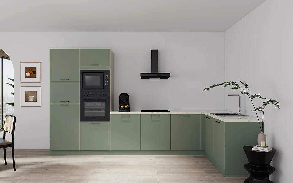 Nobilia SPA Eckküche 365 cm x 185 cm nobi smart Basis Coohom 0