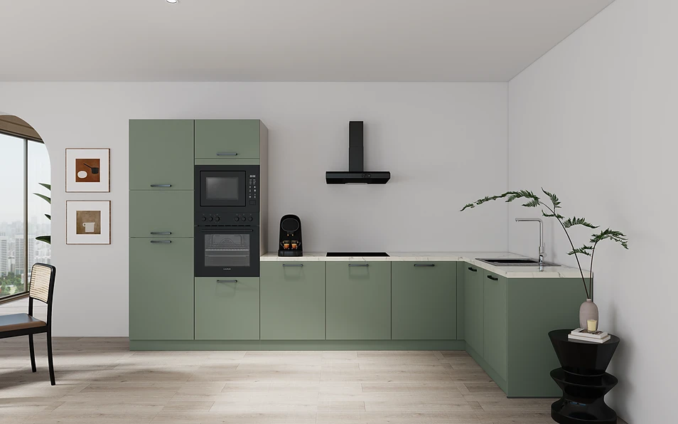 Nobilia SPA Eckküche 365 cm x 185 cm nobi smart Basis Coohom 0