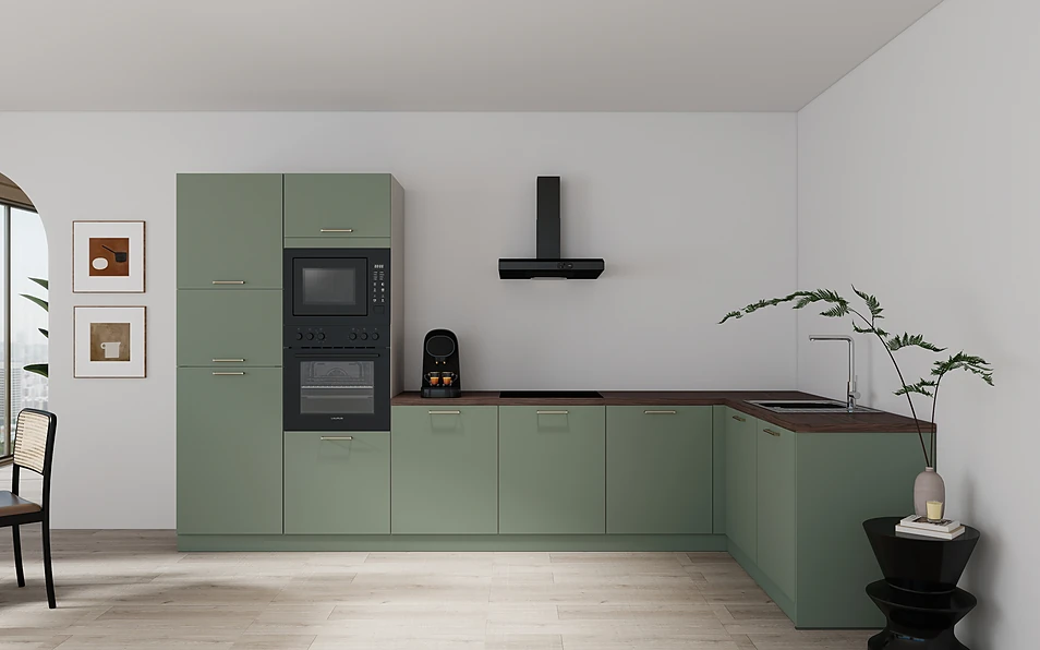 Nobilia SPA Eckküche 365 cm x 185 cm nobi smart Basis Coohom 0