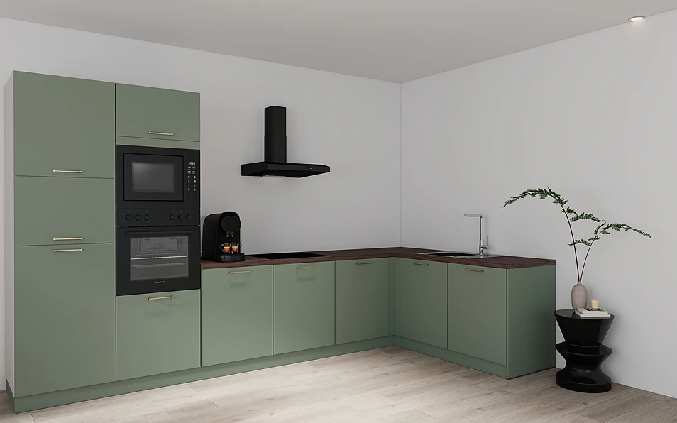 Nobilia SPA Eckküche 365 cm x 185 cm nobi smart Basis Coohom 1