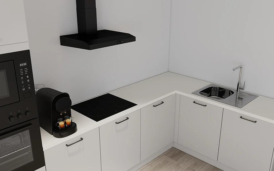 Nobilia SPA Hoekkeuken 365 cm x 185 cm nobi smart Basis Coohom 2