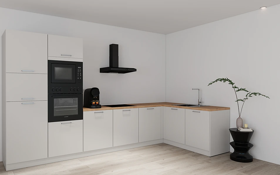 Nobilia SPA Eckküche 365 cm x 185 cm nobi smart Basis Coohom 1