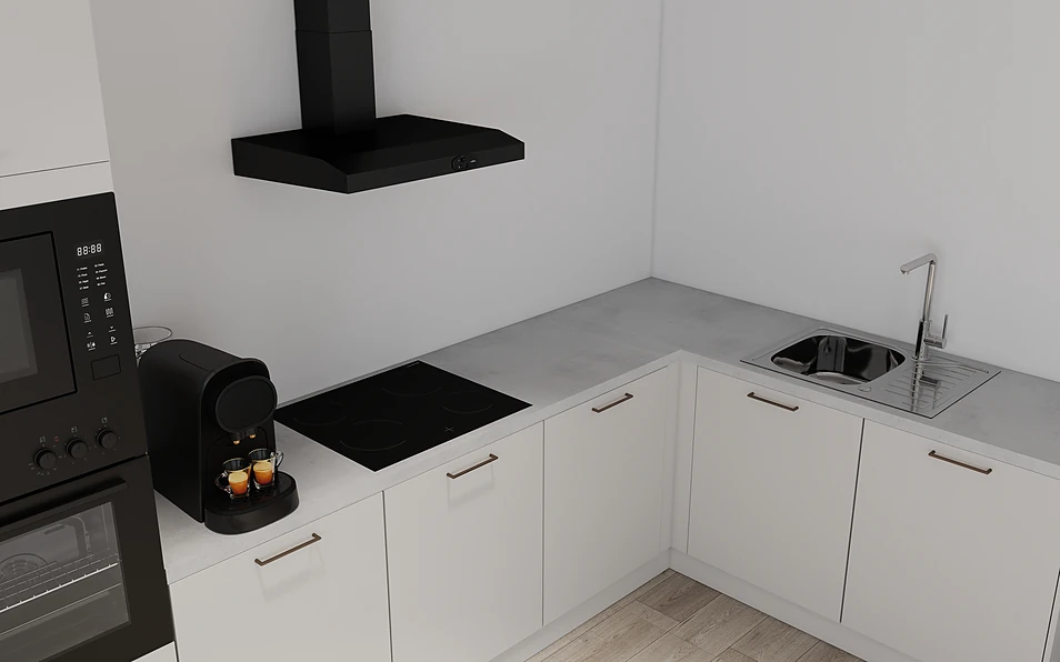 Nobilia SPA Hoekkeuken 365 cm x 185 cm nobi smart Basis Coohom 2