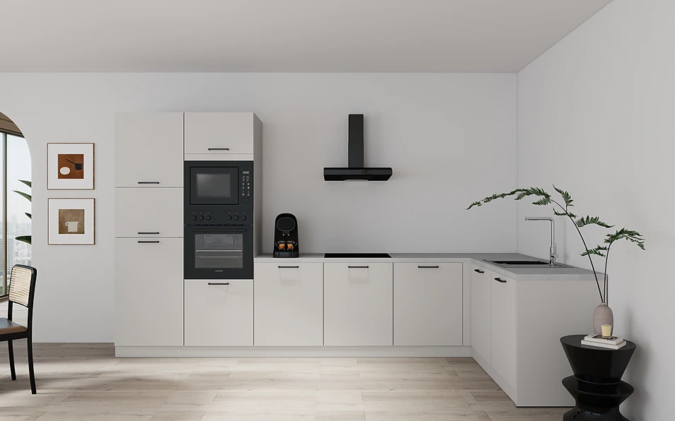 Nobilia SPA Eckküche 365 cm x 185 cm nobi smart Basis Coohom 0